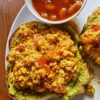 Vegan plate at Hanoi Coffee Station in Hanoi
