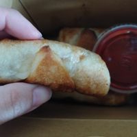Joint filled with garlic, soyrizo and vegan cheese, sauce is also vegan at The Pizza Joint - Westwind Dr in El Paso