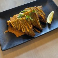 Polenta cakes   at Monteiths in Greymouth