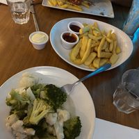 “Stir fried mixed vegetables” - $14 and “side bowl of chips” - $10 (no seasoning or salt at all for both dishes)   at Crave in Boronia