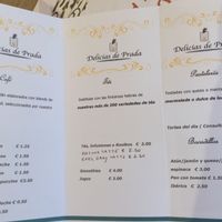 Menu  at Delicias de Prada in Barcelona