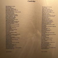 Ode to Cambridge   at Forage in Cambridge