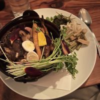 Bipbimbap (vegan, though with requested quail eggs)  at Forage in Cambridge