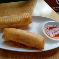 Veg spring rolls at Xian Street Food in Dublin
