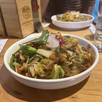 Sweet potato noodles with vegan duck  at Xian Street Food in Dublin