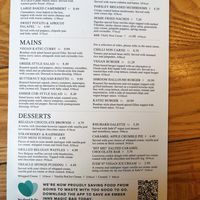 Picture of the menu at The Star Hotel in Burntwood