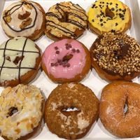 Plantbased colourful donuts! Delicious vegan food!  at Croissy in Deinze