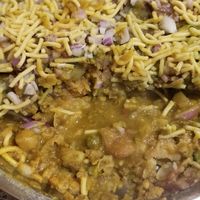 Chole Samosa - flavors were good but it was too heavy to enjoy at Tast Bites in Dar Es Salaam
