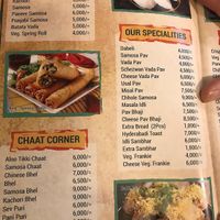 Menu of Tasty Bites. at Tast Bites in Dar Es Salaam