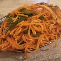 Veg Szechuan noodles at Tast Bites in Dar Es Salaam
