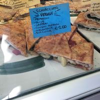 Vegan schiacciata at Antico Desiderio in Padua