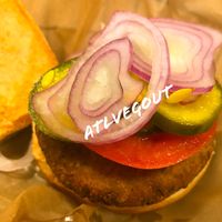 Quinoa burger  at Farm Burger in Dunwoody