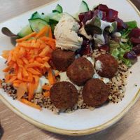 Vegan Falafel Bowl at Dean & David - Wiener Platz Am Hauptbahnhof in Dresden