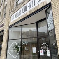 Outside at The Vegan Doughnut Company in Lakewood