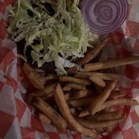 Bunless veggie burger   at Red Nun in Dennis