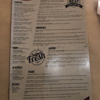 Menu at Red Nun in Dennis