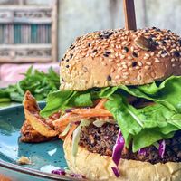 Vegan Quinoa Burger  at Kayu Lembongan in Lembongan