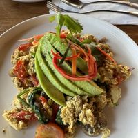 Tofu scramble, best on the island   at Kayu Lembongan in Lembongan