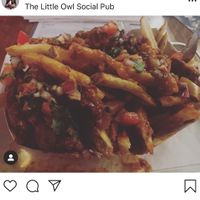 Vegan chilli cheese fries  at The Little Owl Social Pub in Brookfield