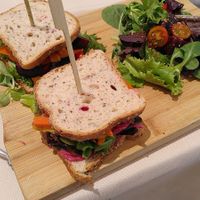 Raw vegan sandwich at Corredera 55 in Vejer De La Frontera