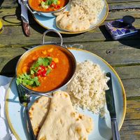 Vegan Ghobi Dhansak Curry at The Moreton Hall in Bury St Edmunds