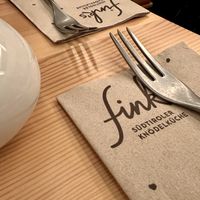 table  at Fink's Südtiroler Knödelküche in Munich