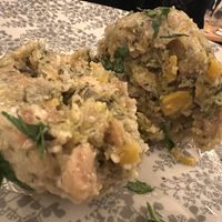 hearty dumplings  at Fink's Südtiroler Knödelküche in Munich