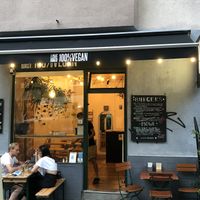 Outside  at LoveBurger in Berlin