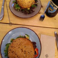 We tried the German, Italian and Libanese burgers. at LoveBurger in Berlin