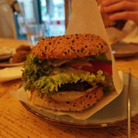 Loveburger with chickpeas patty at LoveBurger in Berlin