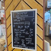 Menu January 2024 at VegB12 in Tallinn