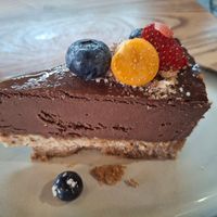 September 2025 - Chocolate and peanut cake at VegB12 in Tallinn