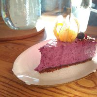 Blackcurrant cake #raw #cake #rawcake at VegB12 in Tallinn