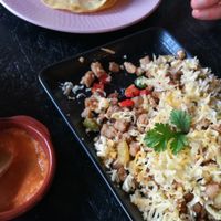 Taco Alambre at 100% Mexicano Vegano in Mallorca