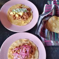 Tacos at 100% Mexicano Vegano in Mallorca