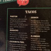 All yummy, but we loved the gringa and pastor a lot!  at 100% Mexicano Vegano in Mallorca