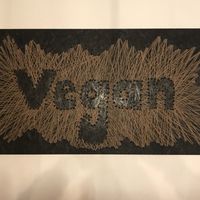 Vegan artwork  at 100% Mexicano Vegano in Mallorca