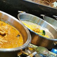 Some of the warm dishes at DaFo Vegetarian in Guangzhou