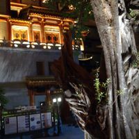 Beautiful inner courtyard at DaFo Vegetarian in Guangzhou