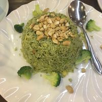 Cashew nut broccoli rice  at DaFo Vegetarian in Guangzhou
