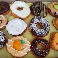 A variety of vegan flavors! at Alien Donuts in Scottsdale