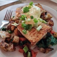 Vegan Eggs Benedict at The Coffee Shop in Gilbert