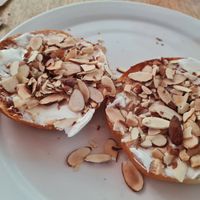 Vegan bagel at The Coffee Shop in Gilbert