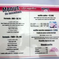 Special Vegan Menu at Waffles Folies in Paris