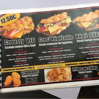 Salty vegan menu at Waffles Folies in Paris