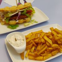 Vege Burger at Waffles Folies in Paris