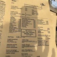 Drinks  at Plantarium Cafe in Stratford-upon-avon