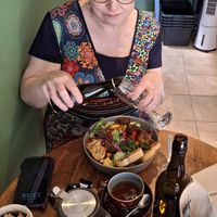 And of course fizz!! at Plantarium Cafe in Stratford-upon-avon