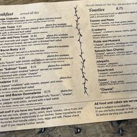 Menu 1 at Plantarium Cafe in Stratford-upon-avon