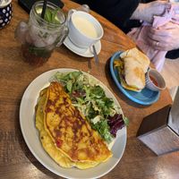 Omelette and breakfast ciabatta - highly recommend both   at Plantarium Cafe in Stratford-upon-avon